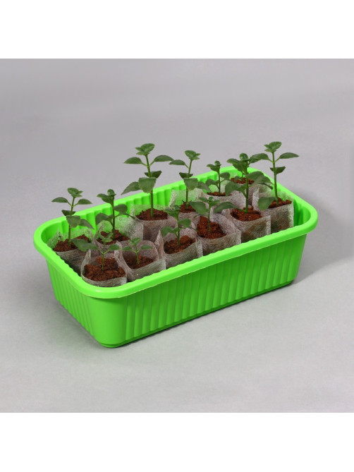 Пакет для рассады, 5×7 см, спанбонд плотностью 25 г/м², Greengo