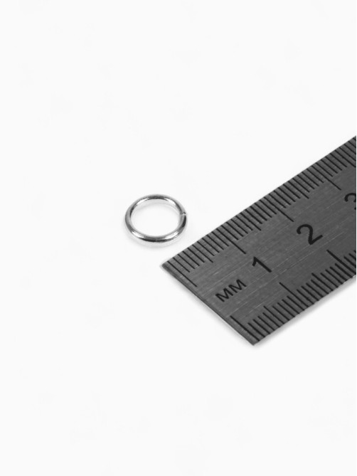 Кольцо соединительное «СМ-1009», 1×1×0.2 см, набор 50 г, ± 130 шт. цвет серебро