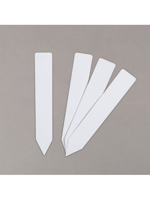 Бирки садовые, для маркировки растений, 15 см, набор 10 шт., пластик, белые, Greengo