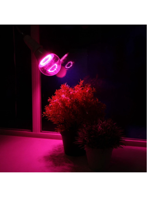 Фитолампа для растений Luazon Lighting, светодиодная, А60, E27, 12 Вт, IP44, 220 В, 270°, мультиспектральная