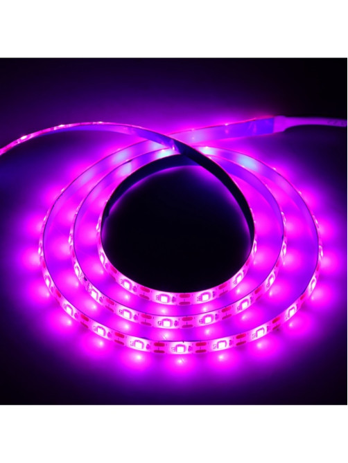 Фитолента для растений Luazon Lighting, светодиодная, 6.2 Вт, 1 м, IP65, 5 В, 60 LED/м, диммер, USB, SMD5050, мультиспектральная