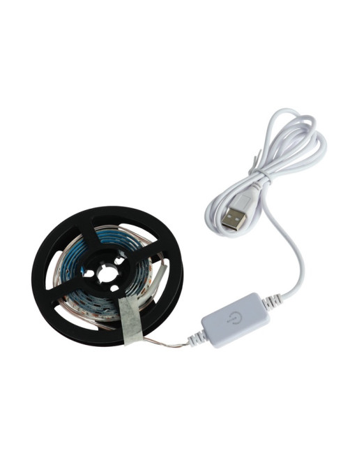 Фитолента для растений Luazon Lighting, светодиодная, 10.3 Вт, 2 м, IP65, 5 В, 60 LED/м, диммер, USB, SMD5050, мультиспектральная