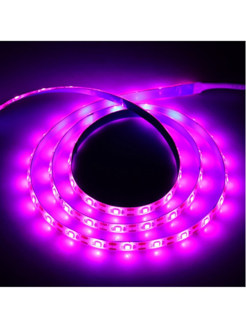 Фитолента для растений Luazon Lighting, светодиодная, 10.3 Вт, 2 м, IP65, 5 В, 60 LED/м, диммер, USB, SMD5050, мультиспектральная