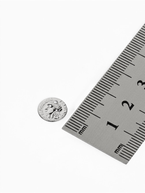 Подвеска «Монета римская» d=10 мм, набор 10 шт. цвет серебро