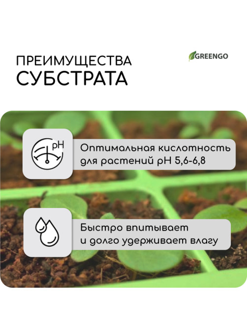Субстрат кокосовый, универсальный, для террариумов и растений, в брикете, 65 л, Greengo