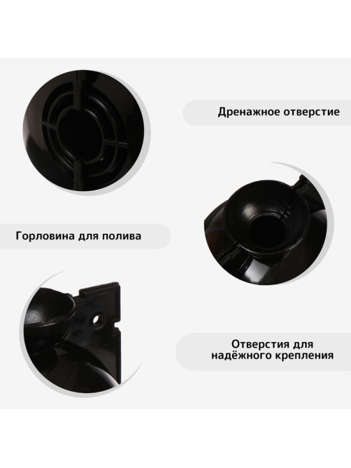 Шар для укоренения растений, d=5.5 см, под ветку 0.5 см, чёрный, Greengo