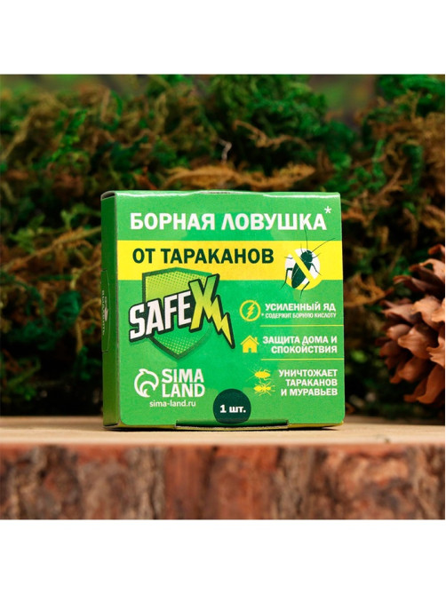 Средство от тараканов SAFEX Борные ловушки, 6 шт.