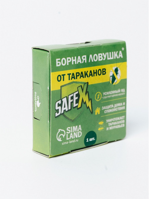 Средство от тараканов SAFEX Борные ловушки, 6 шт.