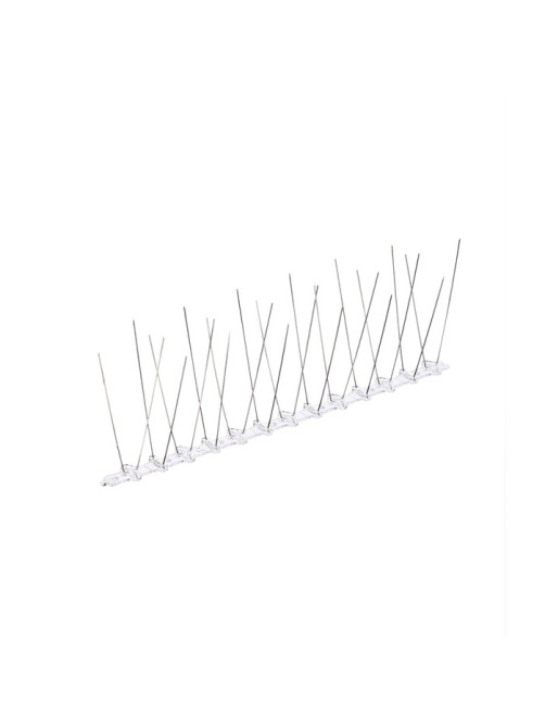 Отпугиватель для птиц, 25×10 см, шипы противоприсадные 20 шт., 2 ряда, Greengo