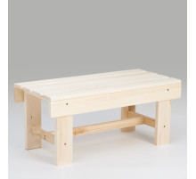 Лавка деревянная, 70×33×30 см, липа, «Добропаровъ»