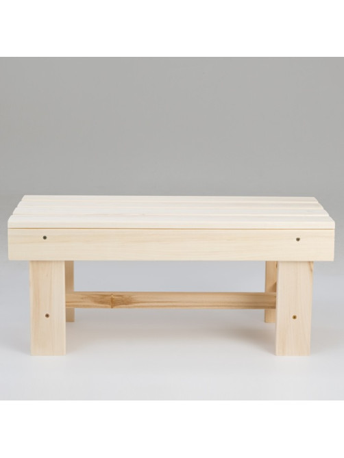Лавка деревянная, 70×33×30 см, липа, «Добропаровъ»