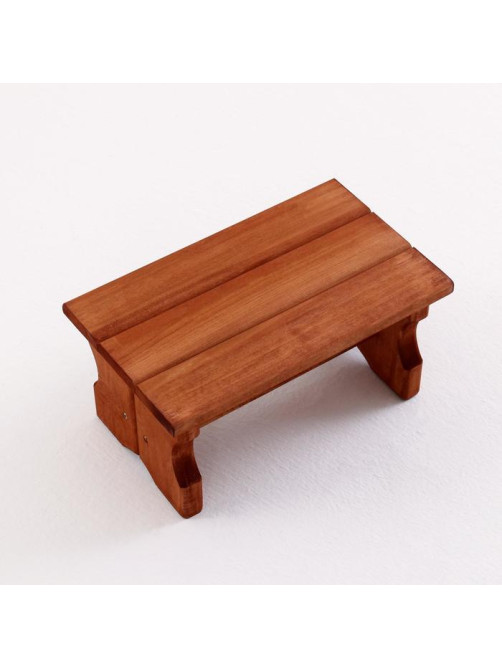 Лавка деревянная, 35×17×22 см, липа, морёная,«Добропаровъ»