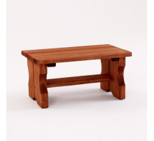Лавка деревянная, 35×17×22 см, липа, морёная,«Добропаровъ»
