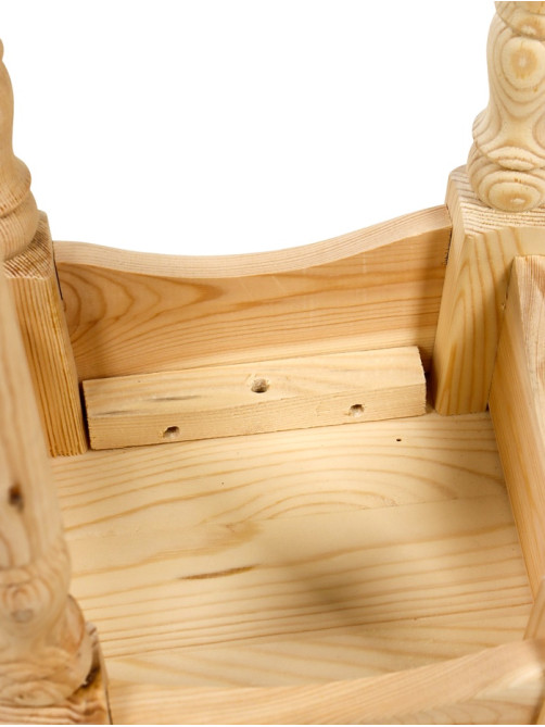 Табурет для бани и сада «Классика», 45×30×30 см, дерево, «Добропаровъ»