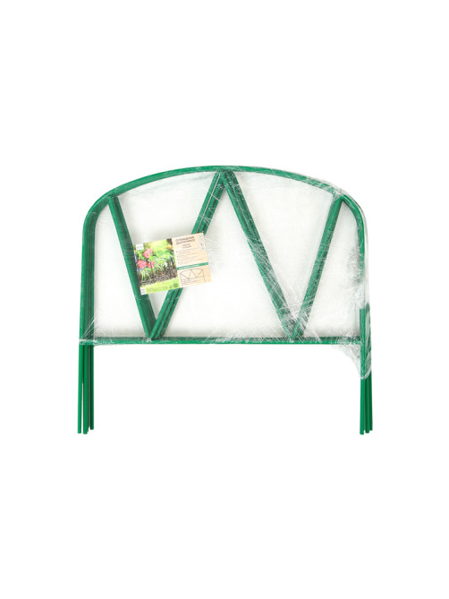 Ограждение декоративное, 65×325 см, 5 секций, металл, зелёное, «Арена», Greengo