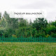 Ограждение декоративное, 30×300 см, 5 секций, пластик, зелёное, Greengo