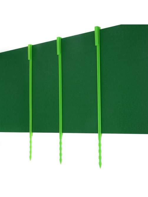 Лента бордюрная, 30 см×10 м, толщина 1.2 мм, пластиковая, зелёная, Greengo