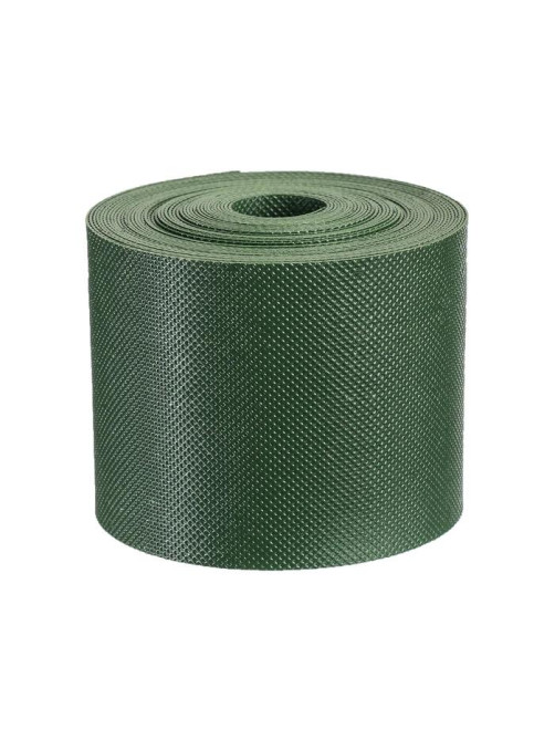 Лента бордюрная, 10 см×10 м, толщина 1.2 мм, пластиковая, зелёная, Greengo