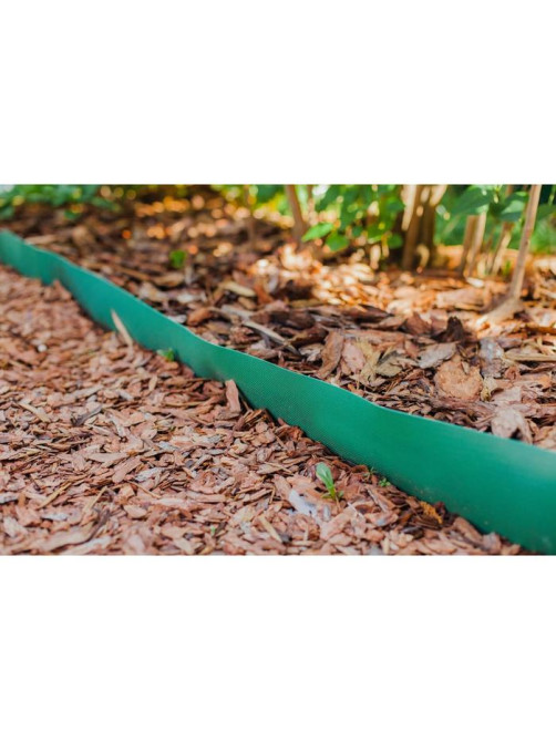 Лента бордюрная, 30 см×10 м, толщина 1.2 мм, пластиковая, зелёная, Greengo