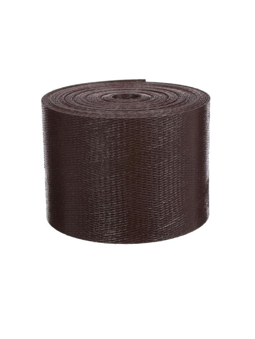 Лента бордюрная, 10 см×10 м, толщина 1.2 мм, пластиковая, коричневая, Greengo