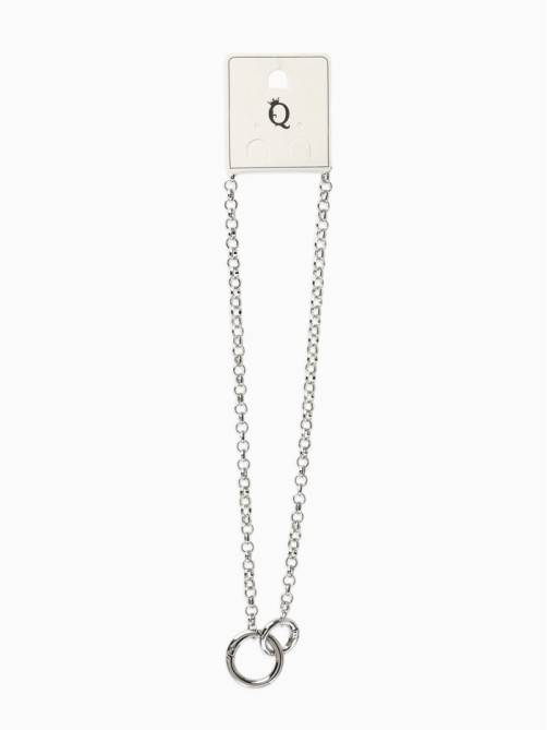 Кулон «Цепь», бесконечное сплетение, цвет серебро, L=45 см