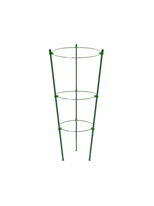 Кустодержатель, d=15–17–19 см, h=44 см, 3 кольца, металл, зелёный, Greengo