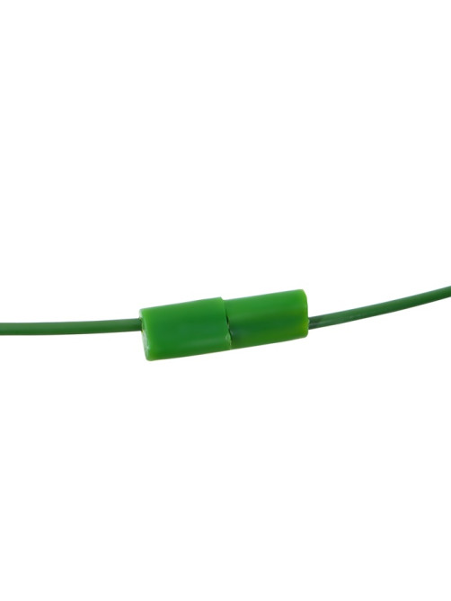 Кустодержатель, d=18 см, h=30 см, 2 кольца, металл, зелёный, Greengo