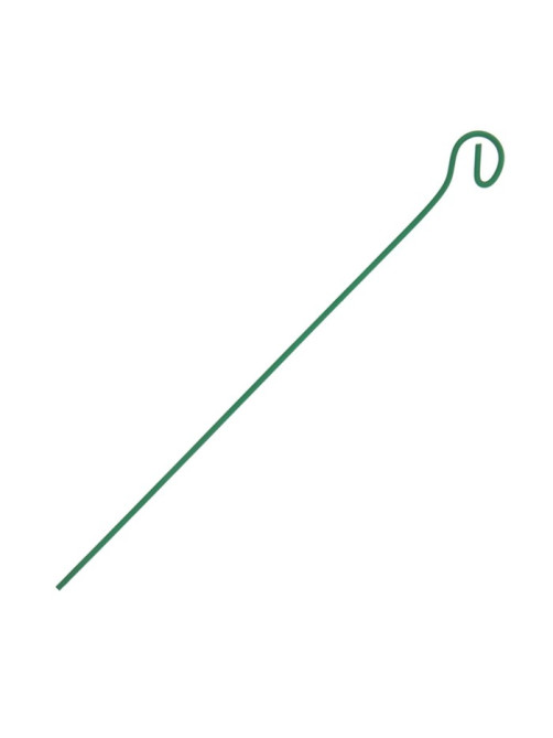 Колышек для подвязки растений, h=30 см, d=3 мм, проволочный, зелёный, Greengo