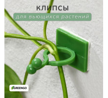 Крепления для вьющихся растений, самоклеящиеся, d=15 мм, цвет МИКС, Greengo