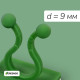 Крепления для вьющихся растений, самоклеящиеся, d=9 мм, цвет МИКС, Greengo