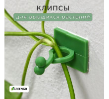 Крепления для вьющихся растений, самоклеящиеся, d=9 мм, цвет МИКС, Greengo