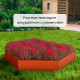 Клумба оцинкованная, d=80 см, высота бортика 15 см, оранжевая, Greengo