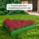 Клумба оцинкованная, 70×15 см, ярко–зелёная, «Терция», Greengo