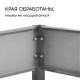 Клумба оцинкованная, d=80 см, высота бортика 15 см, Greengo