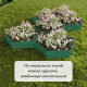 Клумба оцинкованная, d=140 см, высота бортика 15 см, зелёная, Greengo