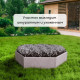 Клумба оцинкованная, d=60 см, высота бортика 15 см, Greengo