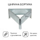 Клумба оцинкованная, 50×15 см, «Терция», Greengo