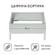 Клумба оцинкованная, 50×50×15 см, «Квадро», Greengo