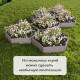 Клумба оцинкованная, d=100 см, высота бортика 15 см, Greengo
