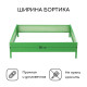 Клумба оцинкованная, 100×100×15 см, зелёная, «Квадро», Greengo