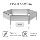 Клумба оцинкованная, d=100 см, высота бортика 15 см, Greengo