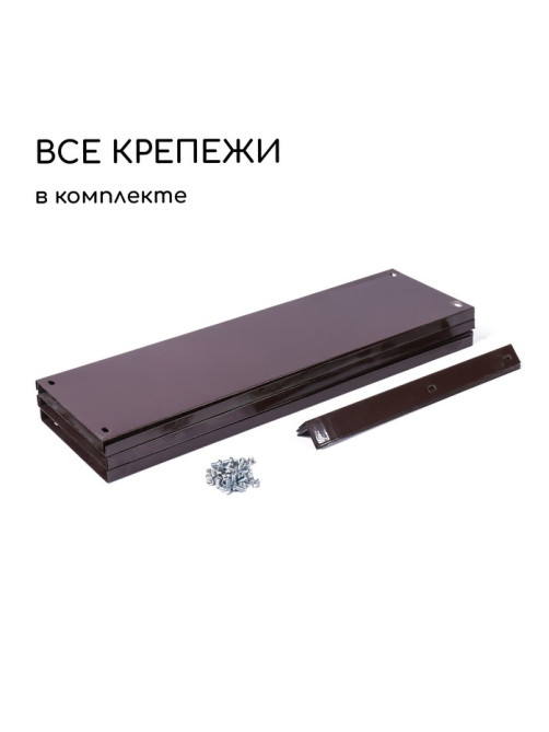 Клумба оцинкованная, d=100 см, высота бортика 15 см, коричневая, Greengo