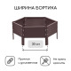 Клумба оцинкованная, d=60 см, высота бортика 15 см, коричневая, Greengo