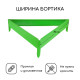 Клумба оцинкованная, 70×15 см, ярко–зелёная, «Терция», Greengo