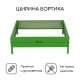 Клумба оцинкованная, 80×80×15 см, зелёная, «Квадро», Greengo