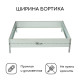 Клумба оцинкованная, 100×100×15 см, «Квадро», Greengo