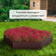 Клумба оцинкованная, d=80 см, высота бортика 15 см, коричневая, Greengo