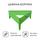 Клумба оцинкованная, 50×15 см, ярко-зелёная, «Терция», Greengo