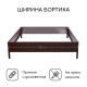 Клумба оцинкованная, 100×100×15 см, коричневая, «Квадро», Greengo
