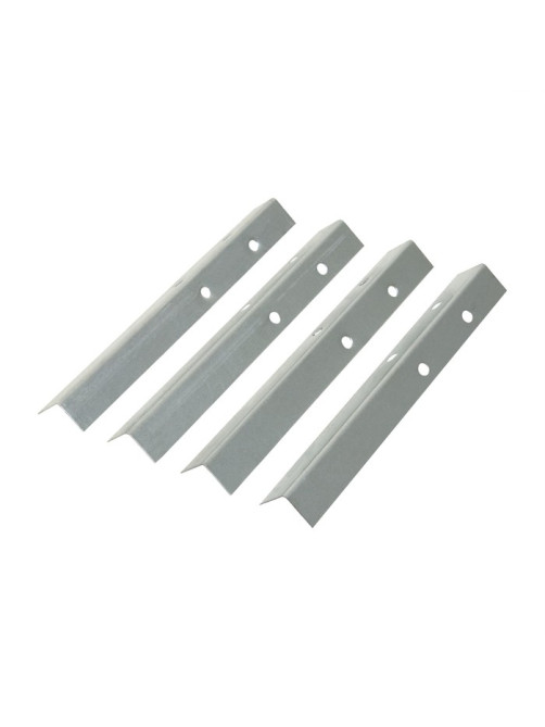 Набор ножек для грядки, 4 шт., оцинкованные, серый, Greengo